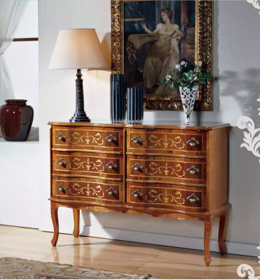 Héichwäerteg Kommode klassesch Miwwelen Luxus Schaf Schaf Holz Regal