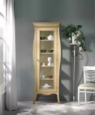 Buffet Luxus Vitrin Glas Schaf Klassesch Stil Italienesch Miwwelen