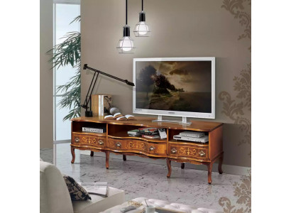 Fernsehschaf Konsol klassecht Holzmiwwel Design RTV Stänner Miwwelen Kommoden