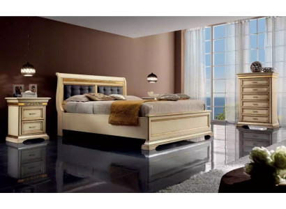 Komplett Schlofkummer Design Modern Luxus Bett 2x Nuechtstësch Kommode