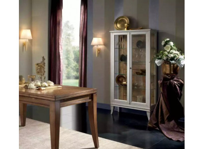 Vitrin Italienesch Luxus Miwwelen Vitrinen Glas Design Schaf Wäiss Nei