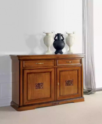 Luxus Säitendësch Holz Wunnzëmmer Miwwel Schaf Braun Kommode Nei