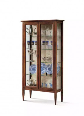 Vitrinnen Glas Schaf brong Wunnzëmmer Holz Anrichte Luxus Miwwelen Italien