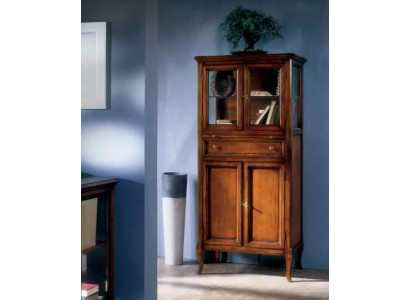 Klassesch Schafsméubel Braun Vitrine Glasvitrinenschaf Nei