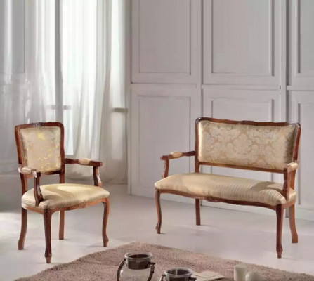 Canapé 2 Sëtz Fautteuil Couches Canapé Polster Sëtz Garnitur Sëtz Bank Set
