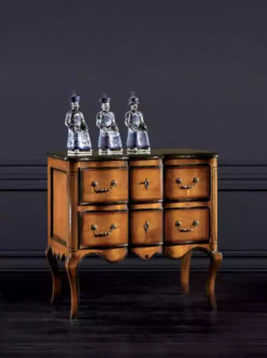 Kommode mat 2 Schief Schiefertafel Holz Schaf Schiefrieden Braun Nei