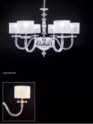 Plafongslamp Plafongsliichter Lüster Lusterschier Glas Wäiss Luuchten Antik Stil