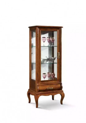 Miwwelen Klassesch Glasschaf Vitrin Holz Glas Schaf Schranken Regaler Italien
