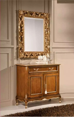 Wunnzëmmer Miwwelen Braun Anrichte Holz Säitebord Zweedieresch Schaflade