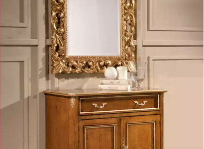 Wunnzëmmer Miwwelen Braun Anrichte Holz Säitebord Zweedieresch Schaflade
