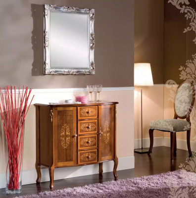 Klassesch Braun Luxus Wunnzëmmer Kommode Regal Konsole Miwwelen Nei
