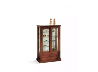 Vitrine Schaf Wäizëmmer Schiefen Anrichte Italienesch Miwwele Holz