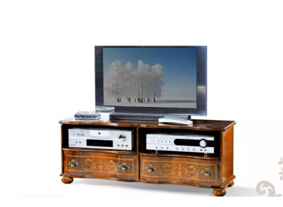 Brongen TV-Regal Luxus RTV-Schaf Wohnzimmermiwwelen Holz Ariichtung