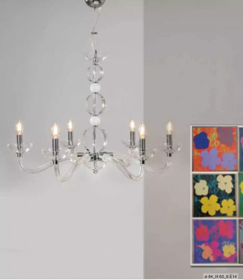 Kristall-Lüster Luster Plafong Hänklampen Kronleuchter 6x Luuchten nei