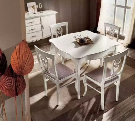 Luxus Iessdësch Holz Véiereckeg Iesszëmmer Dësch Wäiss Miwwel Dëscher Nei