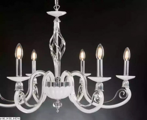 Plafongslampe Lüster Kristall Lampe Luxus Plafongsleuchter Wäiss Kronleuchter
