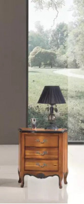 Nuetsdësch mat 3 Tiräng hëlzen Schaf Design Italienesch Miwwelen Nei