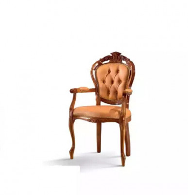 Stull 1-Sëtzer Iesszëmmer Holz Luxus Italien Miwwelen Design Klassesch Neit