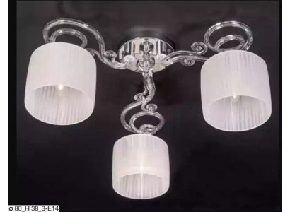 Kristall Hängeleuchte wäiss Luuchter Hänklampe Plafonglampe