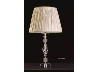 Luxuriéische Luucht Dëschlamp stilvoll Beige Dëschlamp Dësch Kristall nei