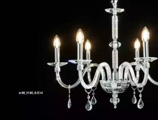 Kristall Hängeleucht Kronleuchter Hänklampe Plafonglampe