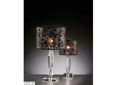 Dëschlampe am antike Stil Krounluchte Dëschtlampe Kristall Lumièrë Lampe