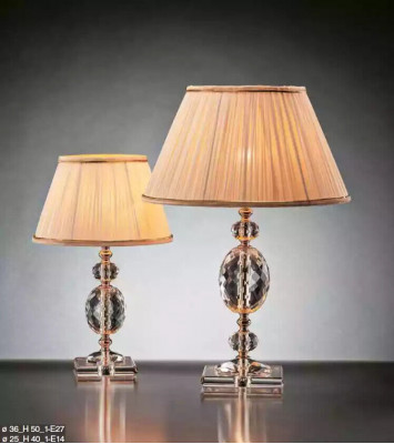 Dëschlampe Dëschellampen Kristallkrounluucht Antiken Stil Luucht Luuchten
