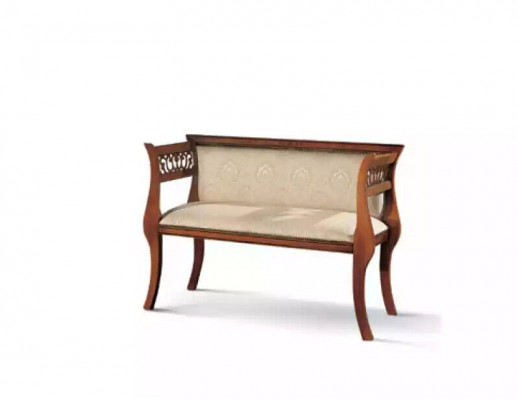 Sëtzbank Klassesch Bänk Luxus Polsterméibelen Designer Sëtzméibelen 111x43x78