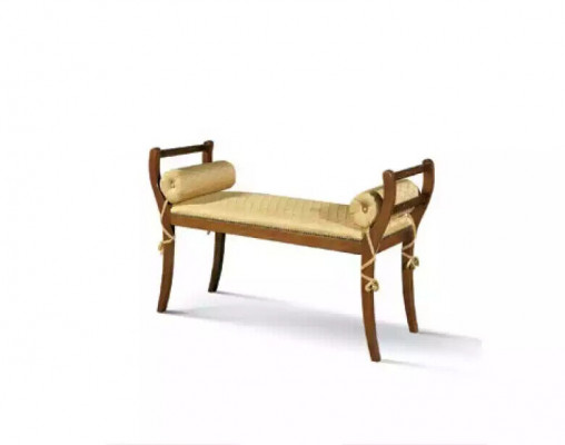 Klassesche Bankhocker Sëtzbank Neit Sëtzmëbel Polster Textil Stoff