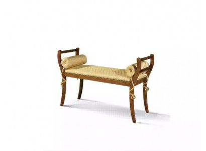 Klassesche Bankhocker Sëtzbank Neit Sëtzmëbel Polster Textil Stoff