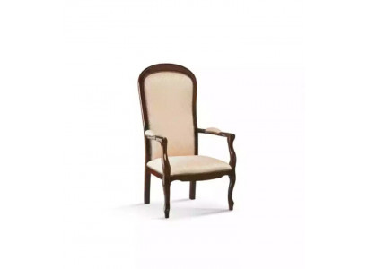 Wunnzëmmersessel 1 Sëtz Couch Polster Luxus Textil Design Holz Miwwelen