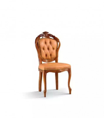 Luxus Stull Braun Iesszëmmer Designer Holz Miwwelen Stull ouni Armleen.