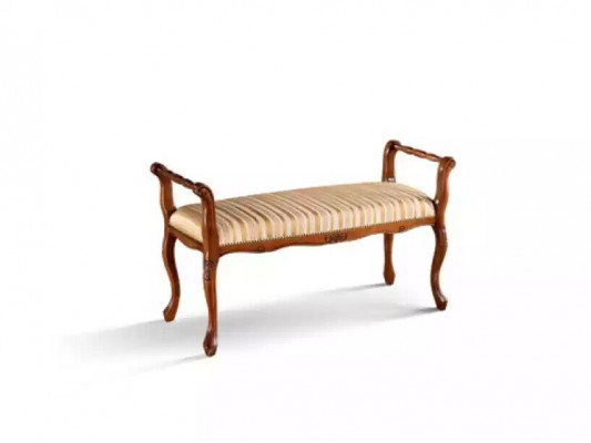 Sitzbank Wunnzëmmer Klassesch Bank Polsterbank Miwwelen Textil 101x40x57