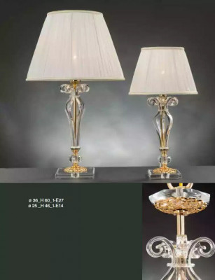 Dëschluucht Dëschen Lamp Luuchten Kristall Lampen Antik Stil Luucht