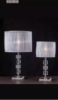 Luxuriéis Wäiss Dëschlampe Kristall Krounluucht Klassesch Stil Nei