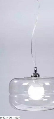 Modernt transparent Hängeleucht Pendelleucht Plafongluchter Design
