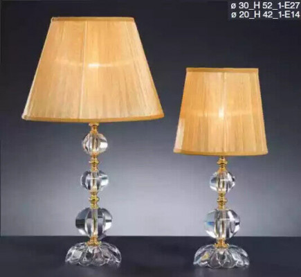 Klassesch Kristall Dëschlampe Kristalllüster Stilvoll Lampe Nei