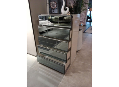 Kommode Glas Kommoden Schaf Modernt Sideboard Schlofzëmmer Loft Nei