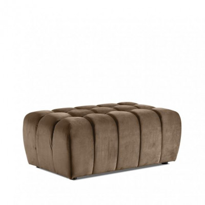 Hocker Fousshocker Bäihocker Chaiselongue Sëtzbank Samt Stoff