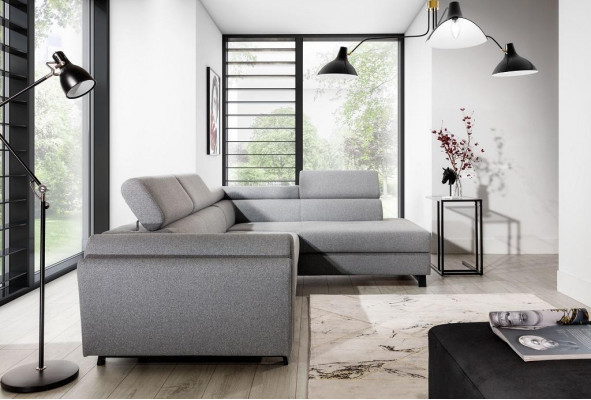 Wunnlandschaft Ecksofa L Form Fotell Set Garnitur Modern Sofa Textil Sëtzeck.