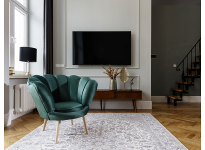Club Lounge Stull Bëschmiersessel Sofa 1 Plaz Relax Fernseh Gréng