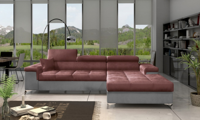 L-Form Canapé Wunnlandschaft Ecksofa Garnitur Modern Design Sofa Stoff Textil nei
