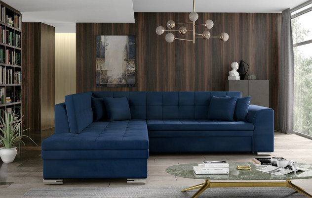 Ecksofa L-Form Designer Wunnlandschaft Sofa Canapé Polster Sëtz Garnitur Textil