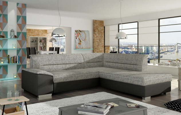 Stoff Ecksofa L-Form Sofa Canapé Design Polster Modern Textil Sëtzpolster Grupp