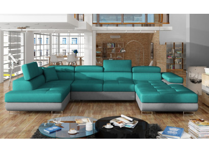 Stoff U-Form Canapé Wunnlandschaft Eckeckcouch Garnitur Modernen Design Sofa Modern Nei