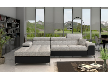 L-Form Canapé Wunnlandschaft Ecksofa Garnitur Modern Design Sofa Stoff Textil nei