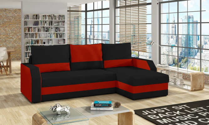 Stoff L-Form Canapé Wunnlandschaft Eckssofa Garnitur Modern Design Sofa Canapéen