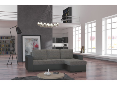 Design Eck-Couch Sofa Polster Sëtz Eck-Garnitur Schlofssofa Sofa Couchen Bett