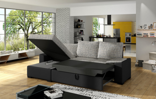 Multifunktioun Bettfunktioun Bettkëscht Schloofsofa Ecksofa Couch Sofas Sofa