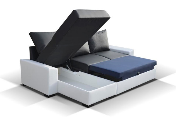 Multifunktioun Bettfunktioun Bettkëscht Schloofsofa Ecksofa Couch Sofas Sofa